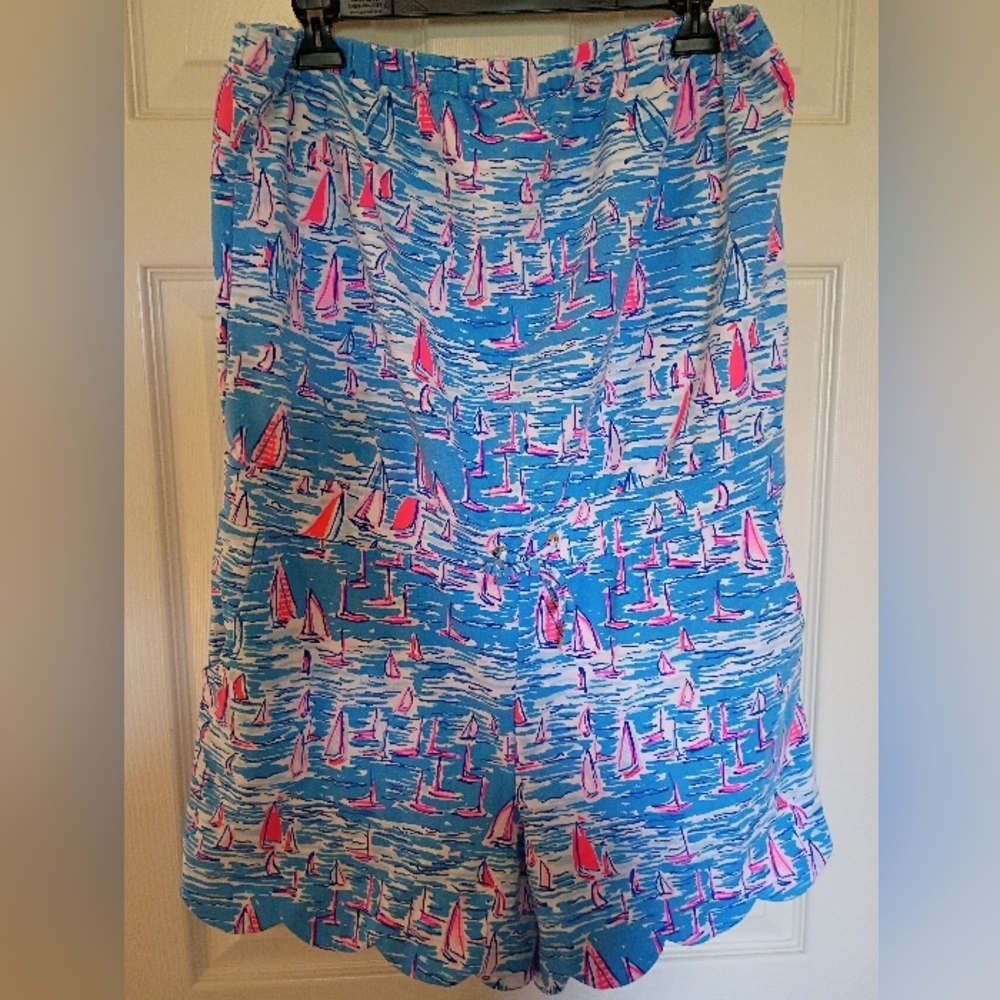 Lilly Pulitzer Blue and Pink Sailboat Dress